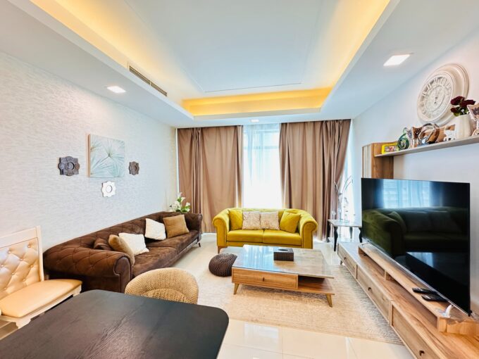 2 bedroom apartment for rent in New Juffair – city view, partial sea view, fully furnished, modern apartment