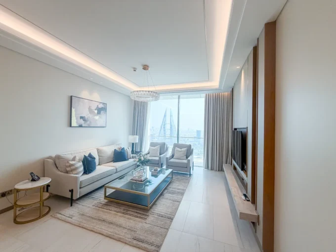 2 bedroom apartment Bahrain Bay sea and city view