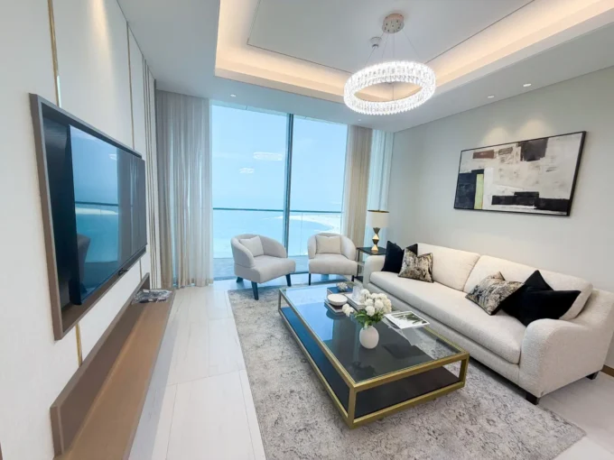 1 bedroom apartment Bahrain Bay full sea view