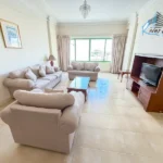 Very large 2 bedroom apartment hall in Hoora near Bait Al Quran for exclusive rent