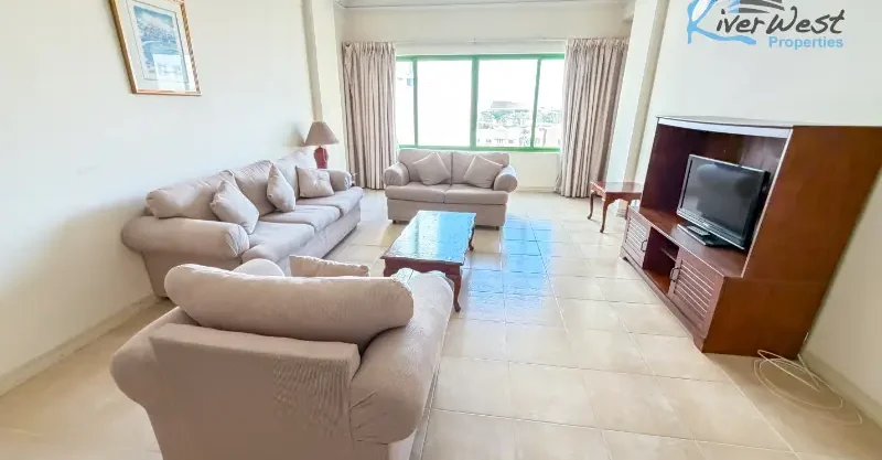 Very large 2 bedroom apartment hall in Hoora near Bait Al Quran for exclusive rent
