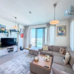 Luxury 2 bedroom apartment balcony and terrace with sea view in Marassi Al Bahrain area