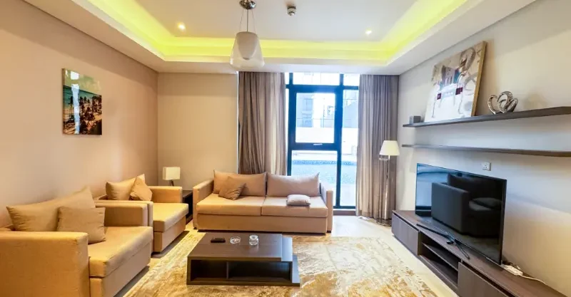 1 bedroom apartment Seef pool view fully furnished