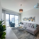 1 bedroom luxury apartment for rent in Reef with marina and sea views, fully furnished with balcony and modern amenities