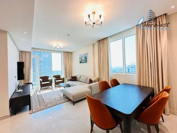 Fully Furnished Navy Approved 3 Bedroom Apartment Juffair with City View and 2 Balconies