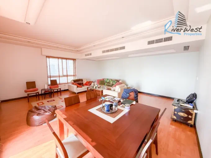 Fully furnished, spacious 3 bedroom apartment living room in Abraj Al Lulu with modern design