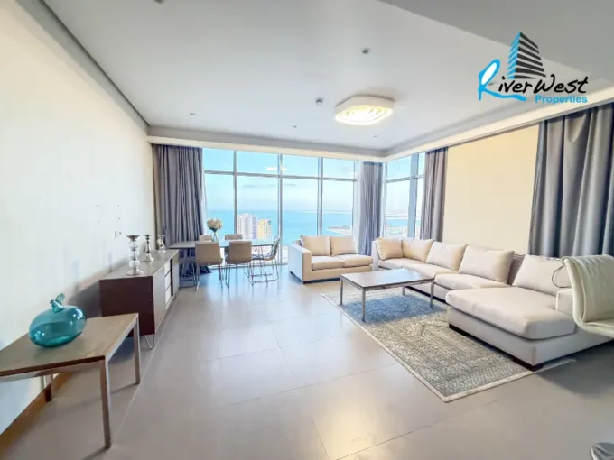 1-bedroom apartment with balcony and sea view Seef