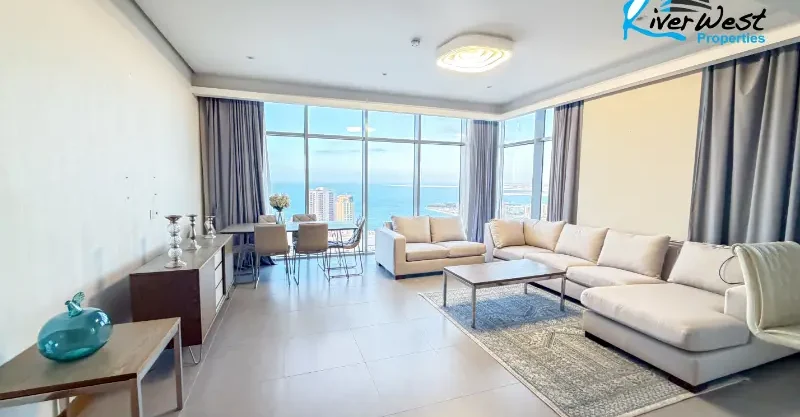 1-bedroom apartment with balcony and sea view Seef