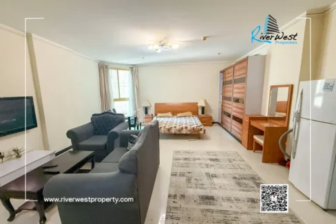 Bright studio apartment near Bahrain Specialist Hospital