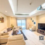 Furnished 2 bedroom apartment with sea view
